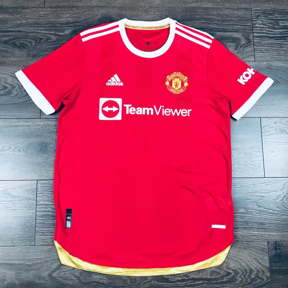 adidas Manchester United Football Club Mens Team Viewer Soccer Jersey Sz Large